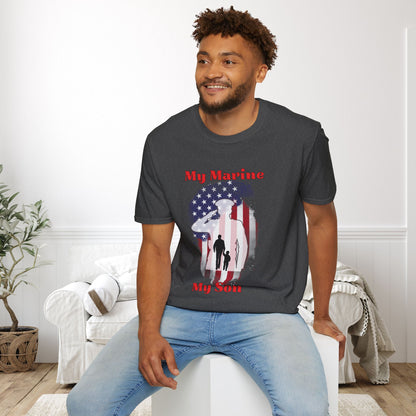 My Marine My Son (Dad) Adult T-shirt