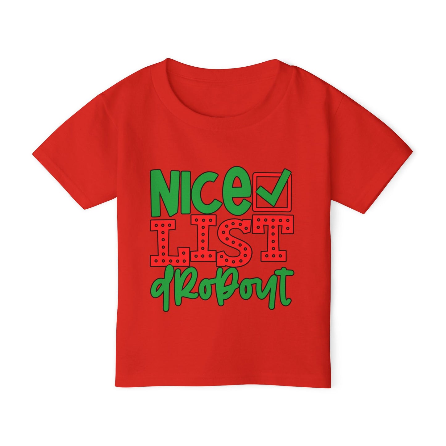 Nice List Dropout Heavy Cotton™ Toddler T-shirt