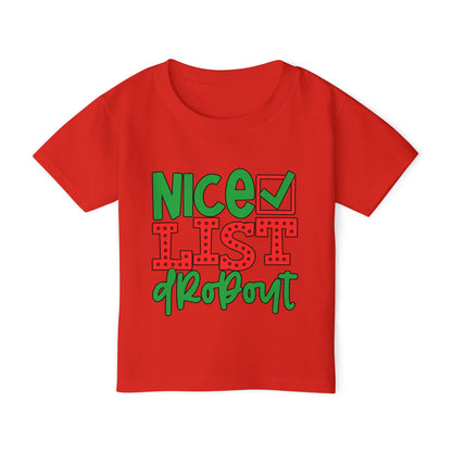 Nice List Dropout Heavy Cotton™ Toddler T-shirt