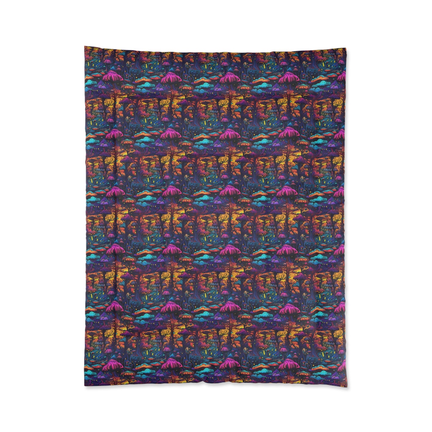 Psychedelic Spore Forest Comforter