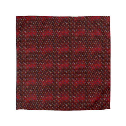 Ruby Night Blossoms Microfiber Duvet Cover