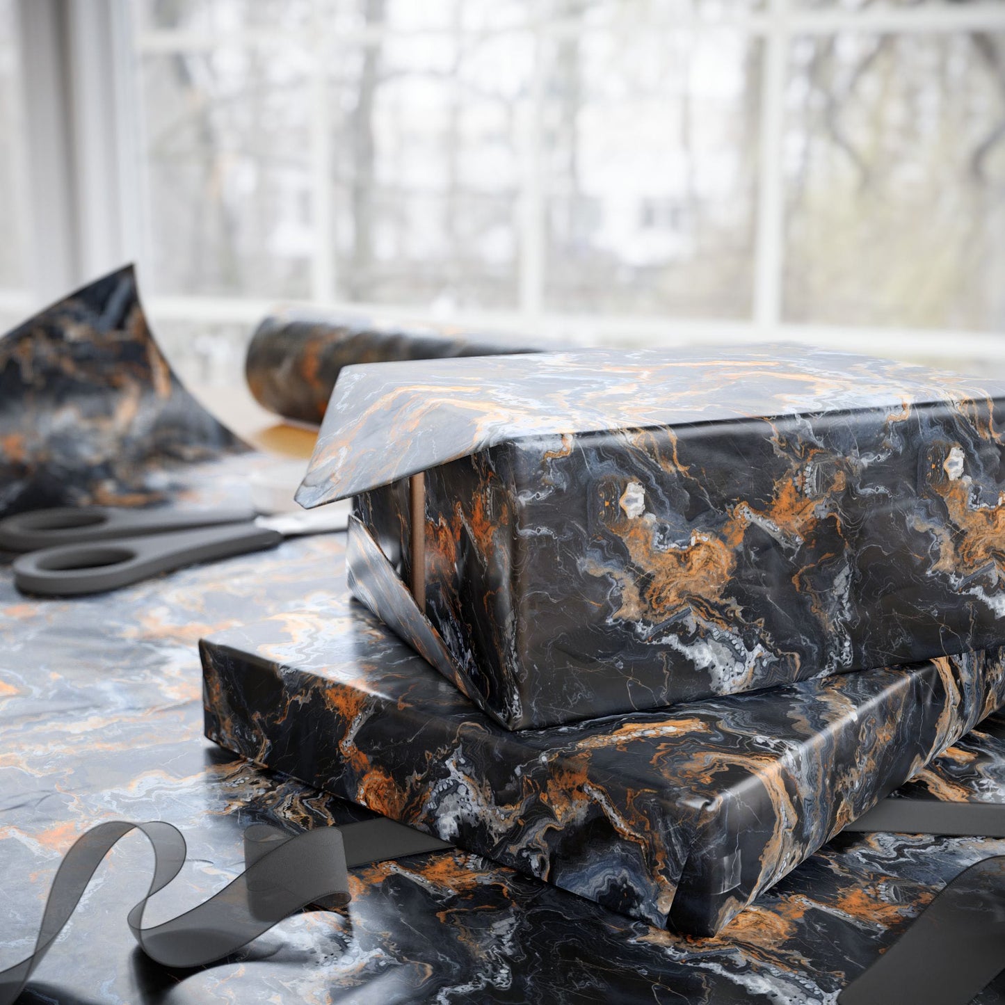 Moonspill Marble Wrapping Paper