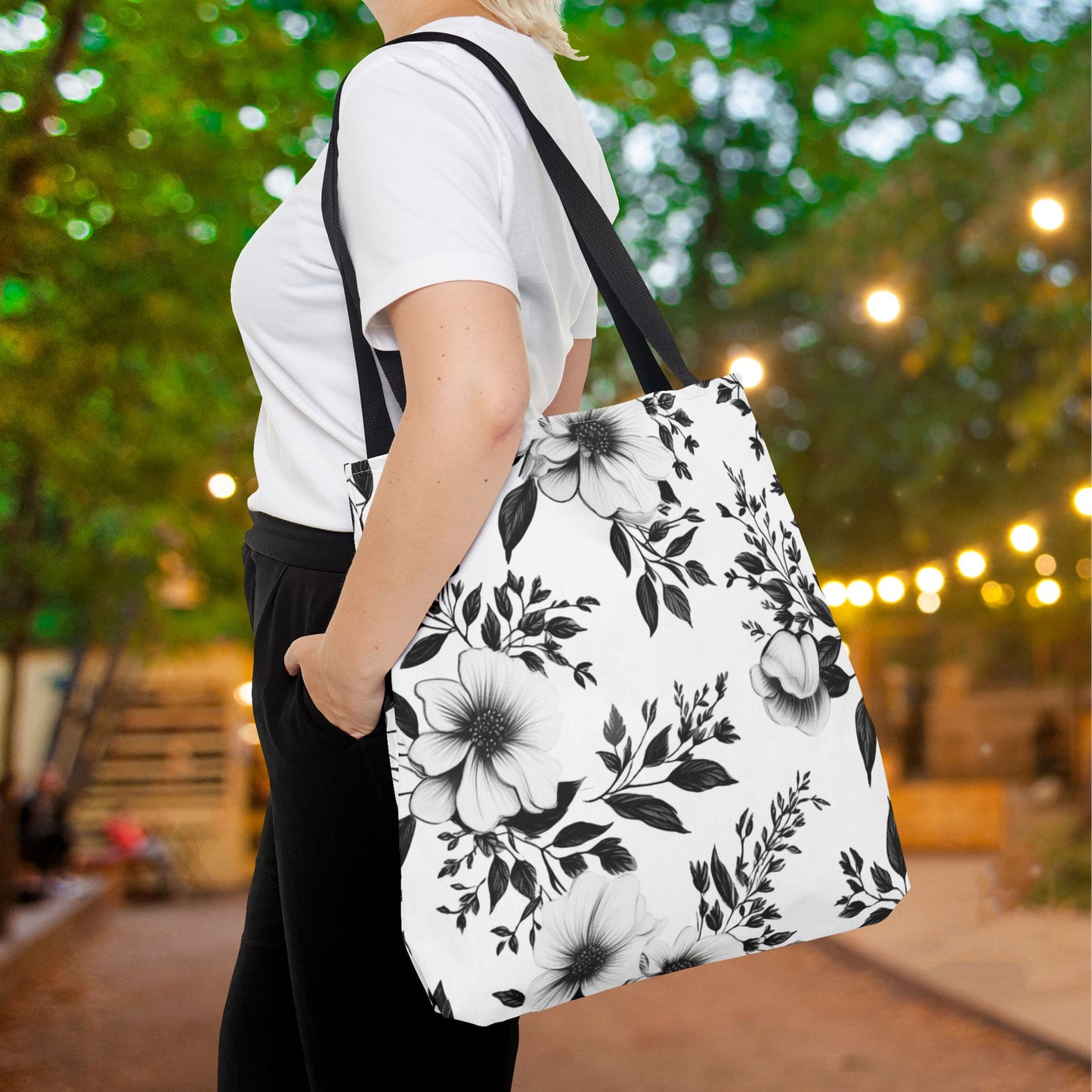 Garden Sketch Canvas Tote Bag