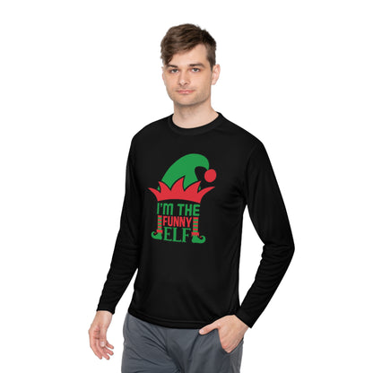 I'm The Funny Elf Adult Long Sleeve Tee