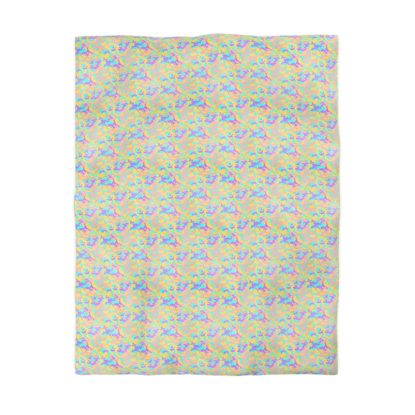 Dreamsicle Camo Microfiber Duvet Cover
