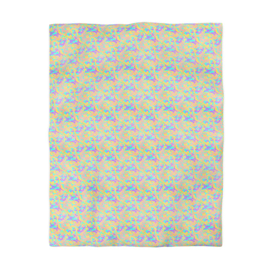 Dreamsicle Camo Microfiber Duvet Cover