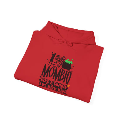 Mombie Like A Zombie But With Kids Heavy Blend™ Hooded Sweatshirt