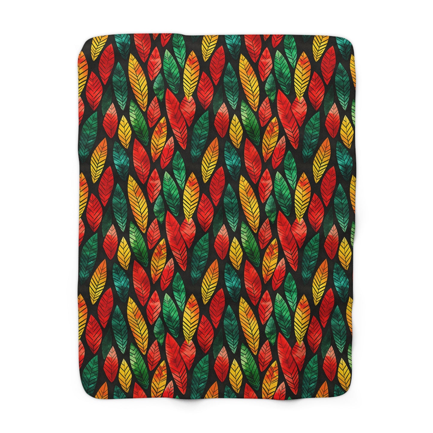Festival Fire Sherpa Fleece Blanket