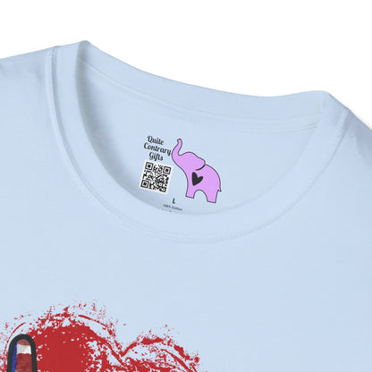 Peace Love America Adult T-shirt