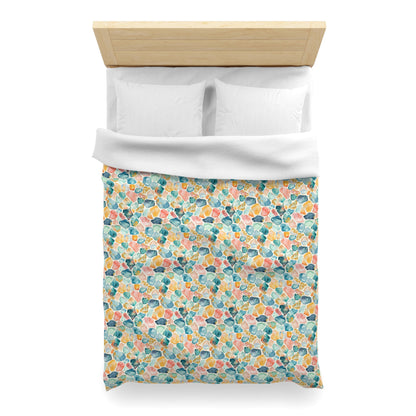 Ocean Pebble Drift Microfiber Duvet Cover