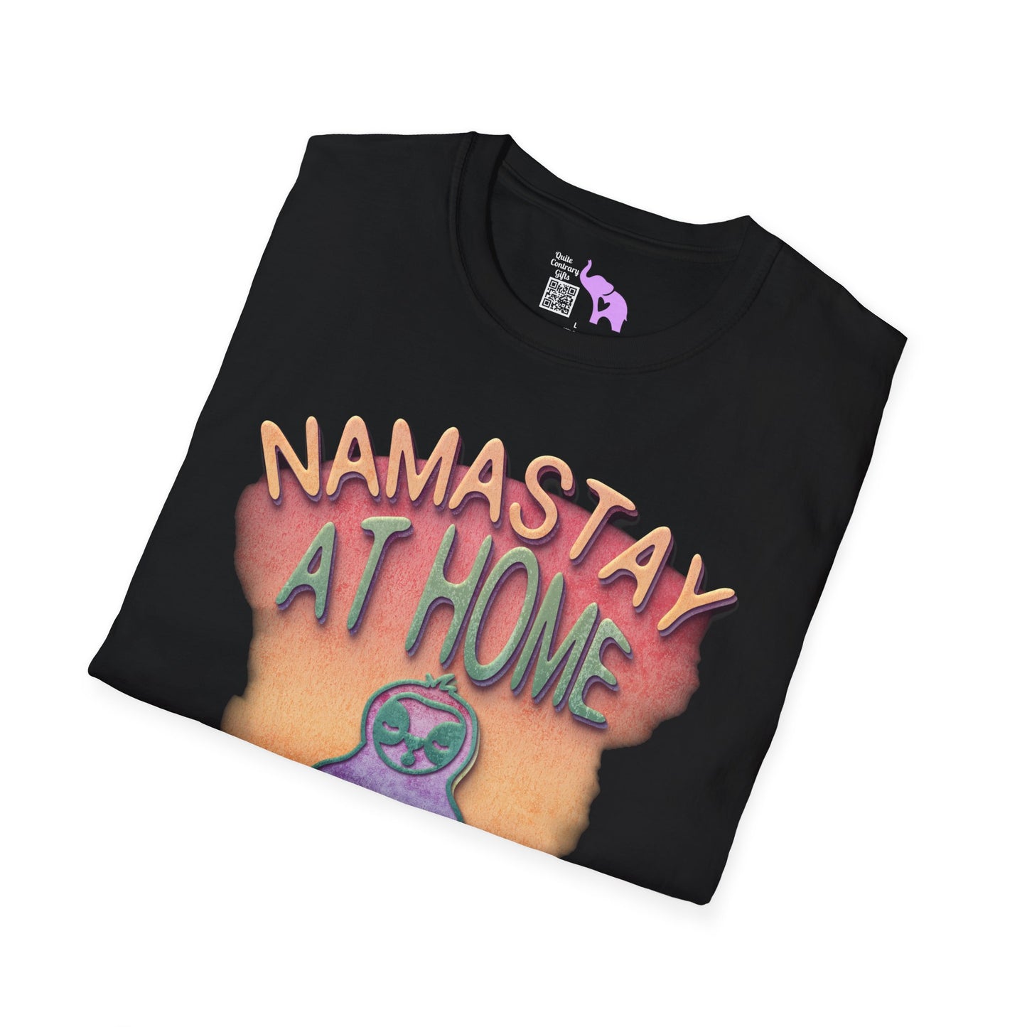 Namastay At Home Adult T-shirt
