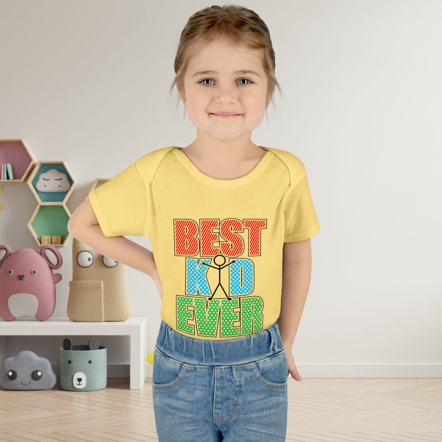 Best Kid Ever (Colorful) Infant Baby Rib Bodysuit
