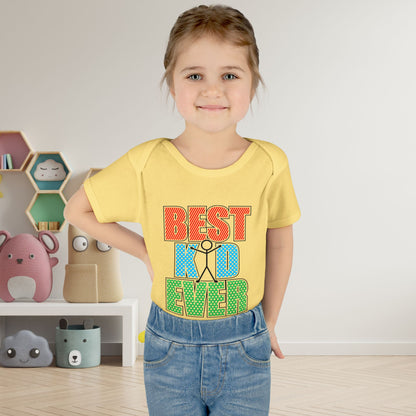Best Kid Ever (Colorful) Infant Baby Rib Bodysuit