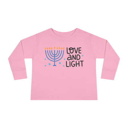 Hanukkah Love & Light Toddler Long Sleeve Tee