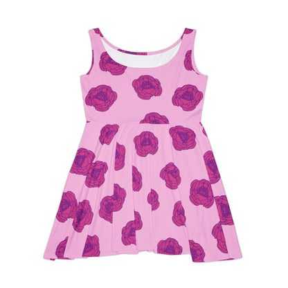 Rosy Dream Peonies Women's Skater Dress
