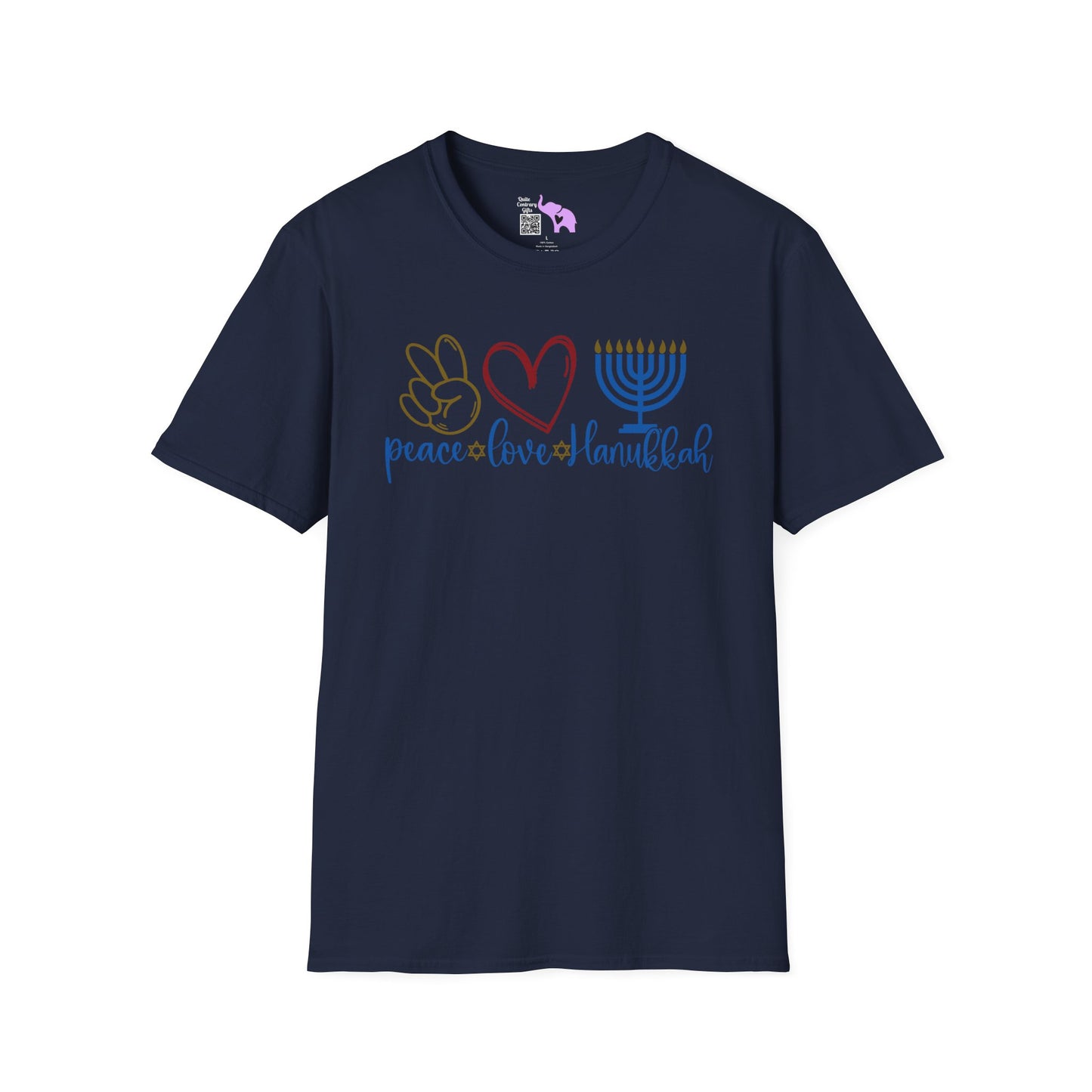 Peace Love Hanukkah Adult T-shirt