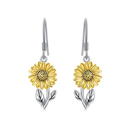 Sunflower Dangle Earrings