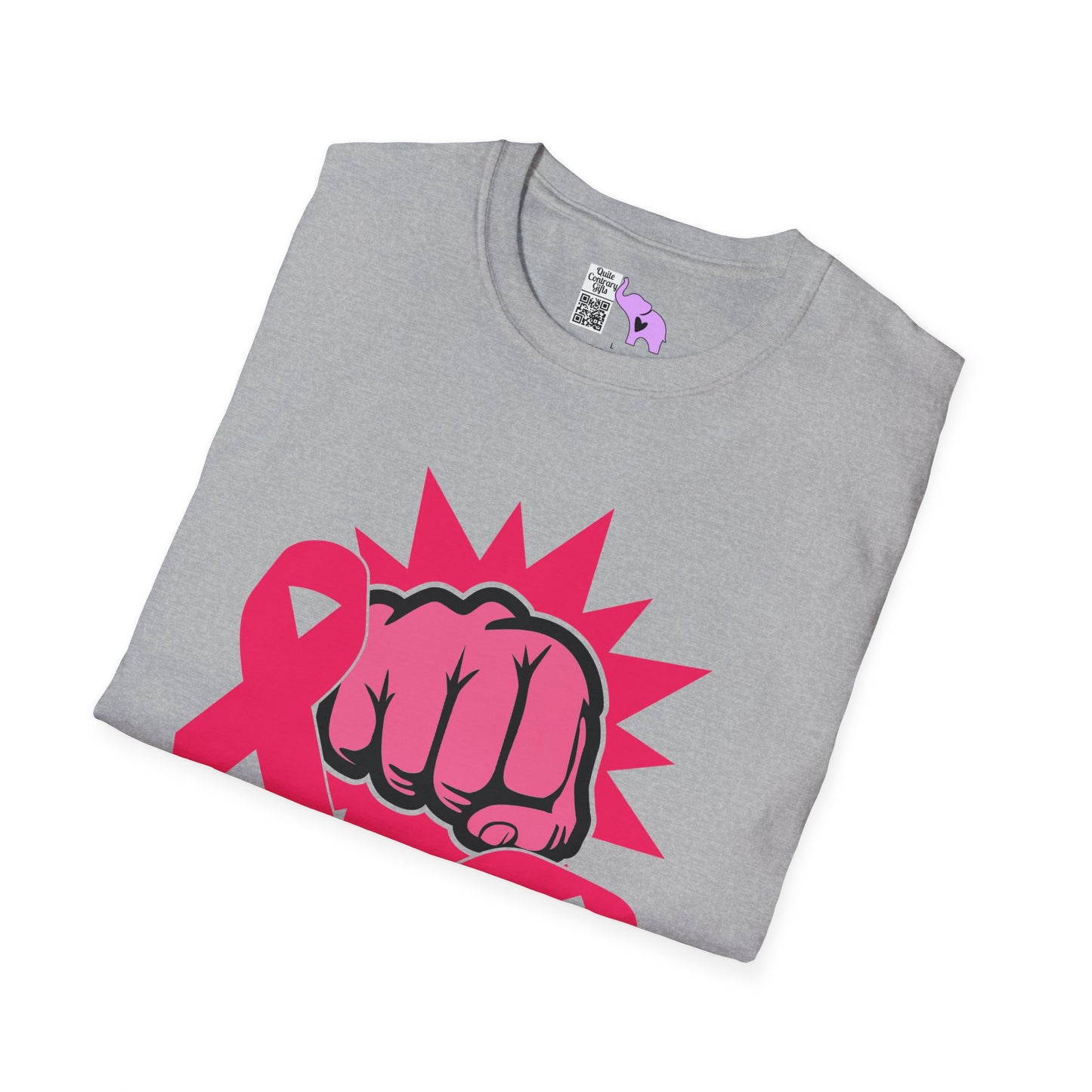 Breast Cancer Warrior Punch Adult T-shirt