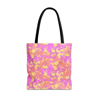Sunset Sorbet Camo Canvas Tote Bag