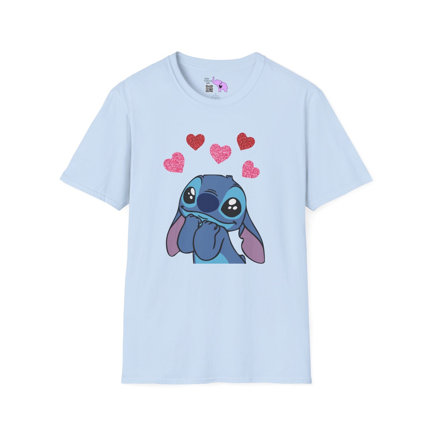 Stitch in Love Adult T-shirt