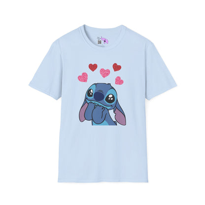 Stitch in Love Adult T-shirt