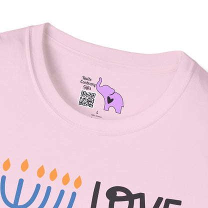 Hanukkah Love & Light 2 Adult T-shirt