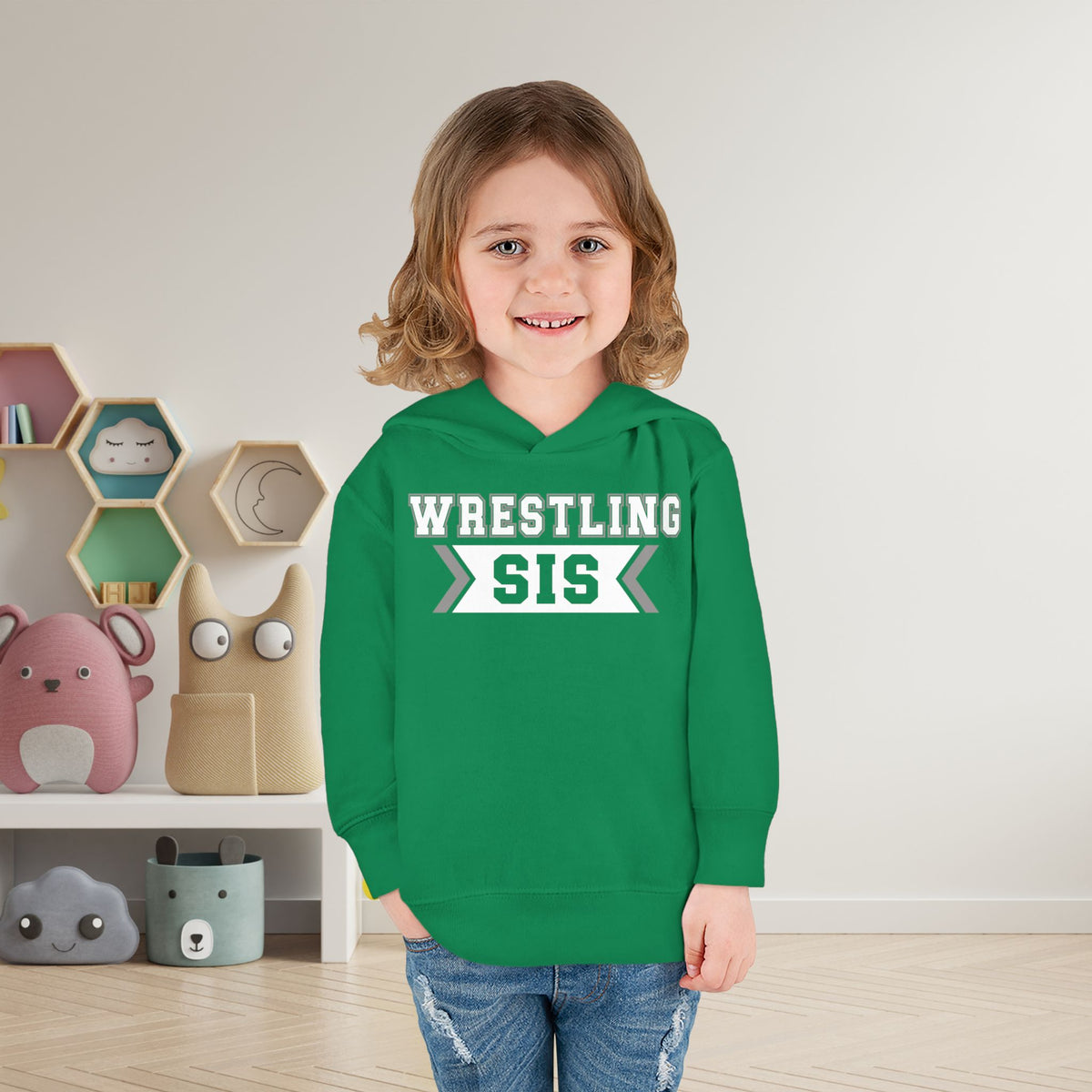 Wrestling Sis Toddler Hoodie
