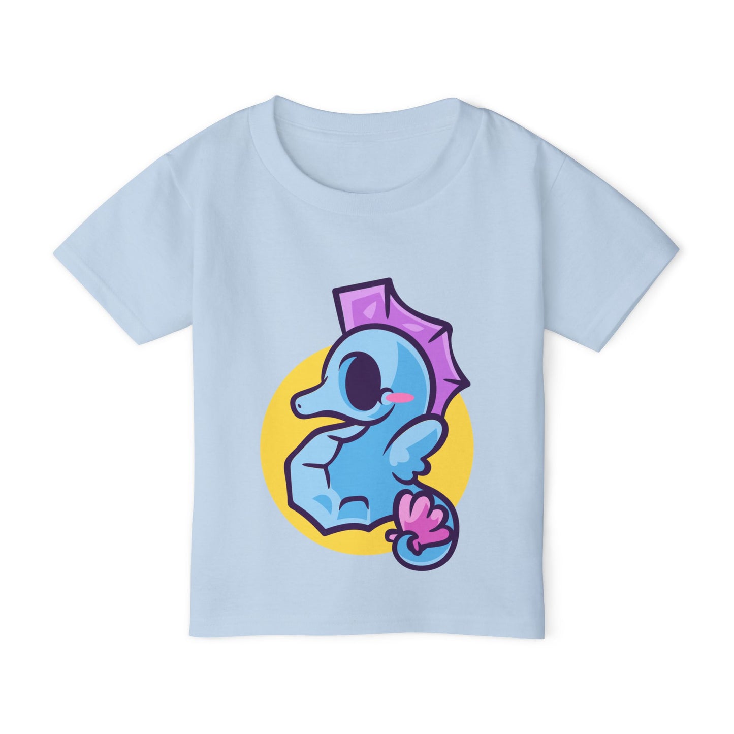 Cute Seahorse (Blue) Heavy Cotton™ Toddler T-shirt