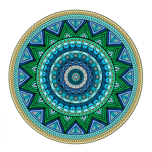 Beautiful Round Shaped Wooden Mandala Puzzle Collection