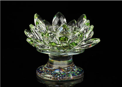 Breathtakingly Beautiful Crystal Lotus Lamp