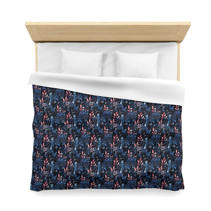 Dusky Floral Whispers Microfiber Duvet Cover