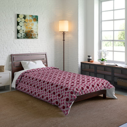 Crimson Pinwheels Comforter