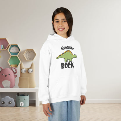 Dinosaurs Rock Youth Heavy Blend Hoodie