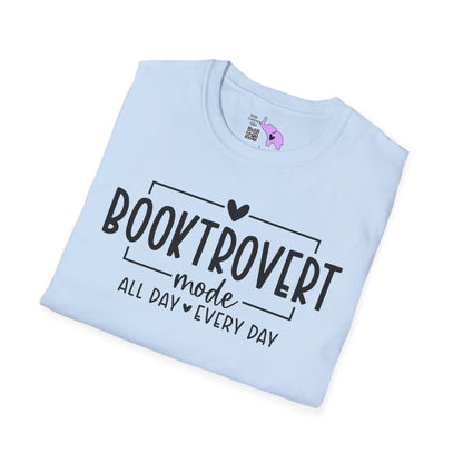 Booktrovert Mode All Day Every Day Adult T-shirt