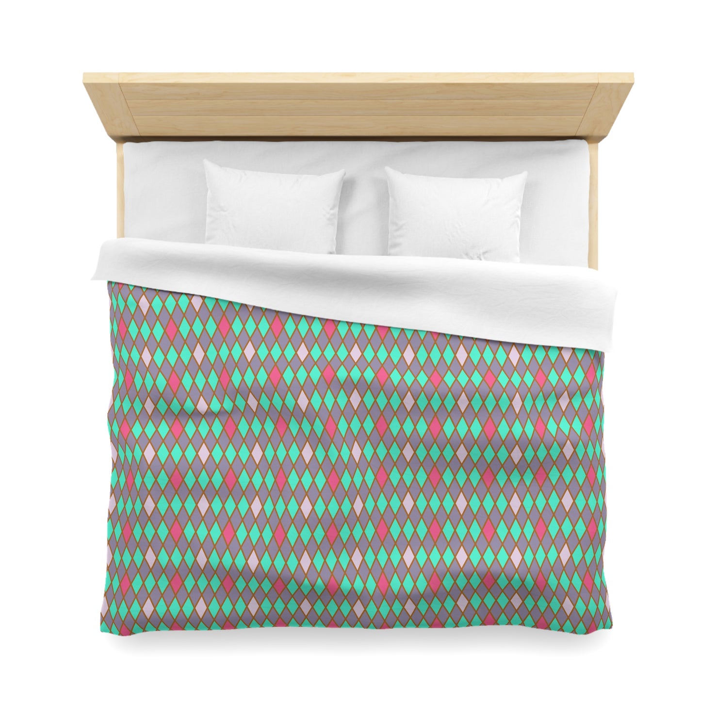 Teal Drift Harlequin Microfiber Duvet Cover