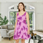 Bubblegum Bloom Peonies Women's Skater Dress