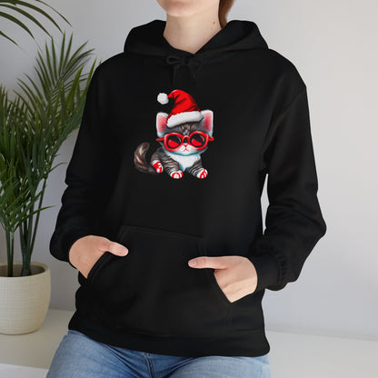 Santa Kitten Heavy Blend™ Hooded Sweatshirt