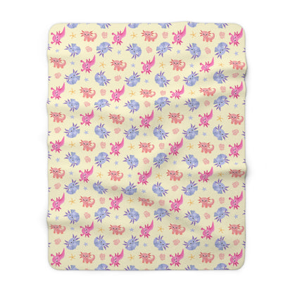 Happy Axos Sherpa Fleece Blanket