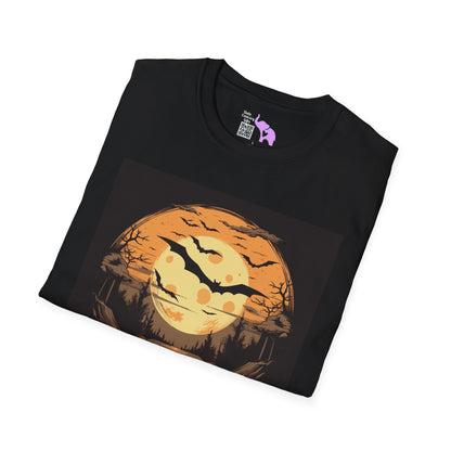 Creepy Bats Over Moon 1 T-shirt