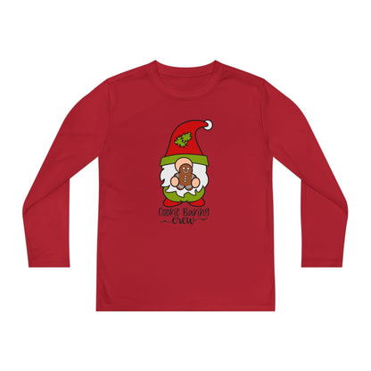 Cookie Baking Crew Gnome Youth Long Sleeve Tee