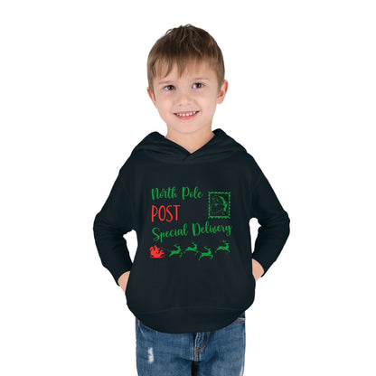 North Pole Post Special Delivery Toddler Pullover Fleece Hoodie