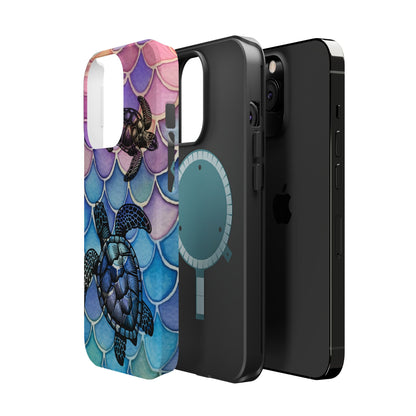 Sea Turtle Silhouette MagSafe® Compatible Tough Case for iPhone