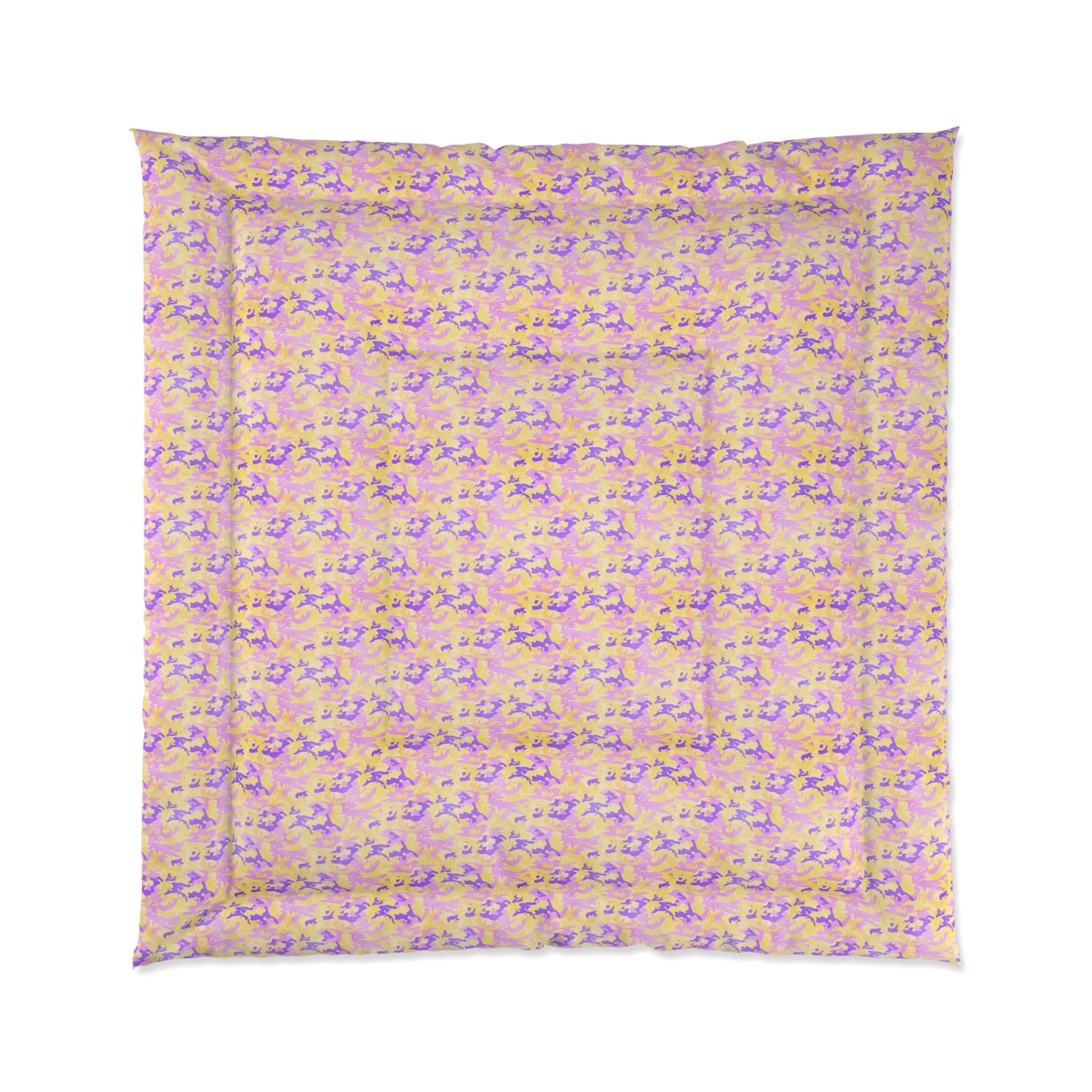 Peach Sorbet Camo Comforter