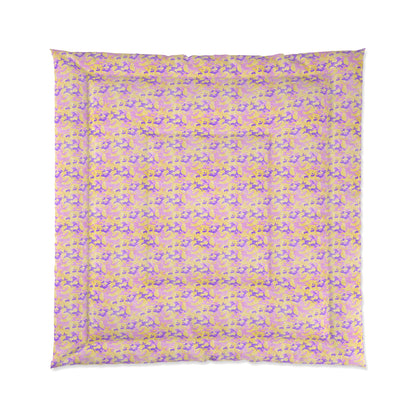 Peach Sorbet Camo Comforter