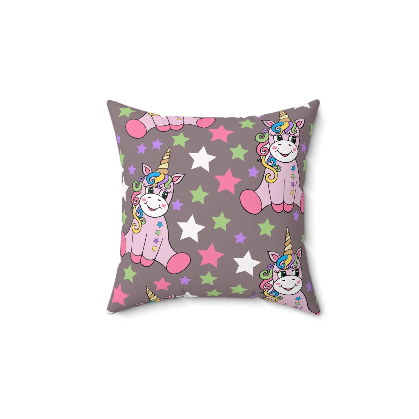 Stardust Unicorn Dreams Throw Pillow