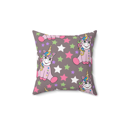 Stardust Unicorn Dreams Throw Pillow