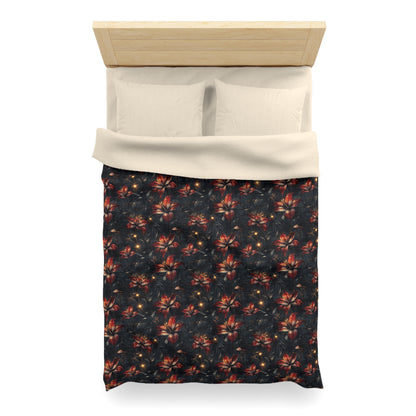 Fire Lilly Dreams Microfiber Duvet Cover