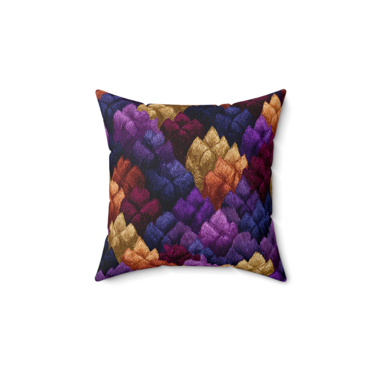 Velour Garden Throw Pillow