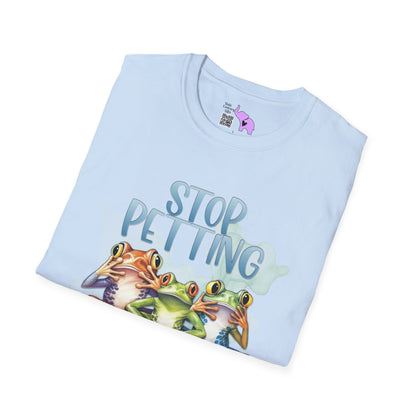 Stop Petting My Peeves (Frogs) Adult T-shirt