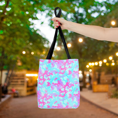 Cotton Candy Camo Canvas Tote Bag